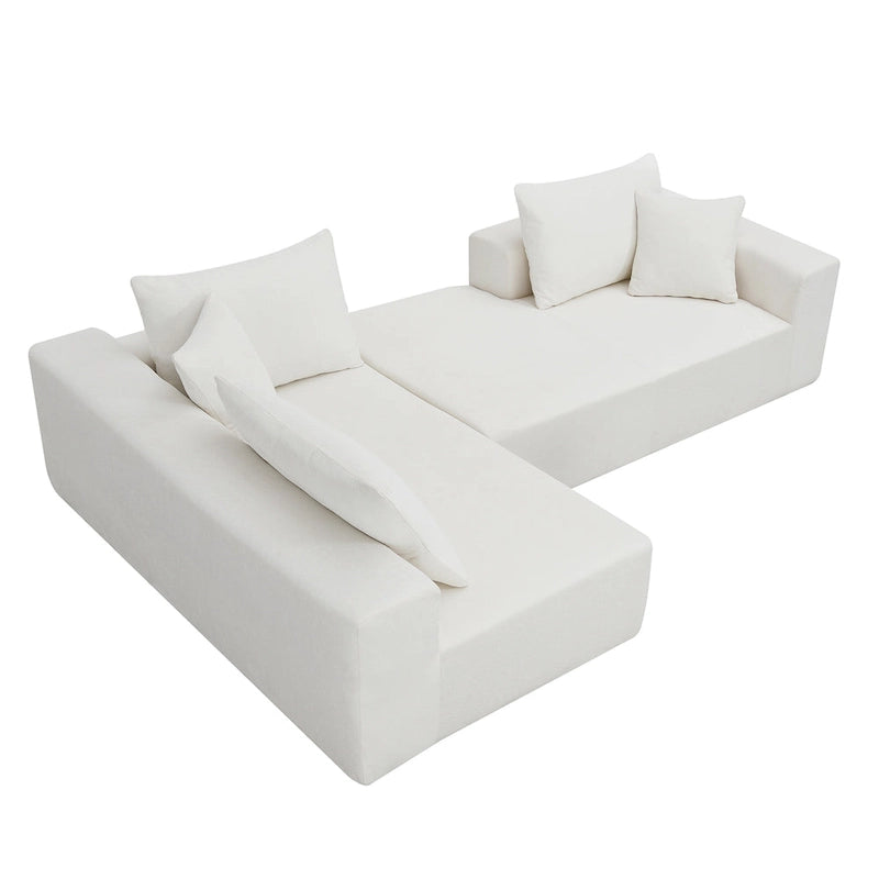 [VIDEO provided] [New] 109*68 Modular Sectional Living Room Sofa Set, Modern Minimalist Style Couch, Upholstered Sleeper Sofa f