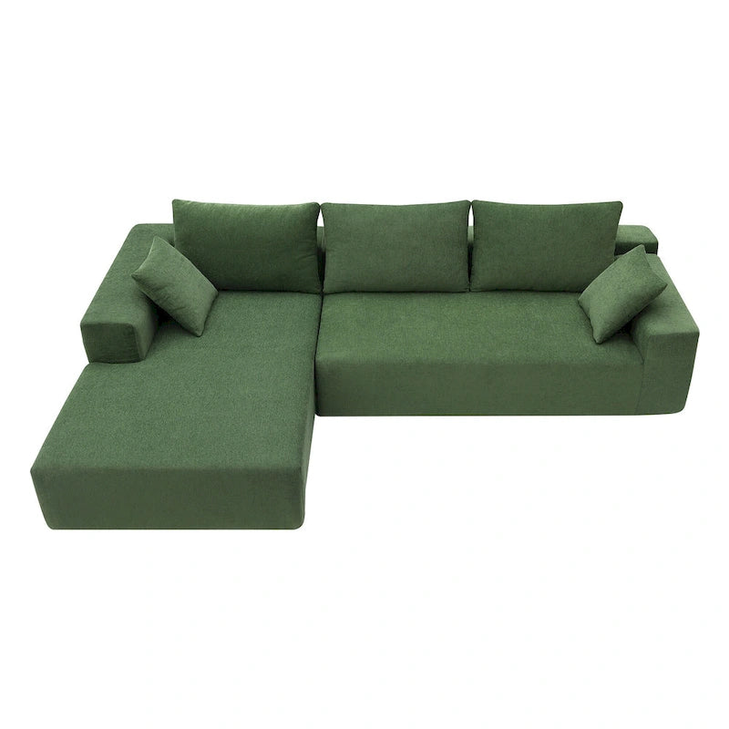 [VIDEO provided] [New] 109*68 Modular Sectional Living Room Sofa Set, Modern Minimalist Style Couch, Upholstered Sleeper Sofa f