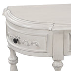 52 Modern and Contemporary Curved Console Table Sofa Table Entryway Table for Hallway Living Room with 4 Drawers and 1 Shelf