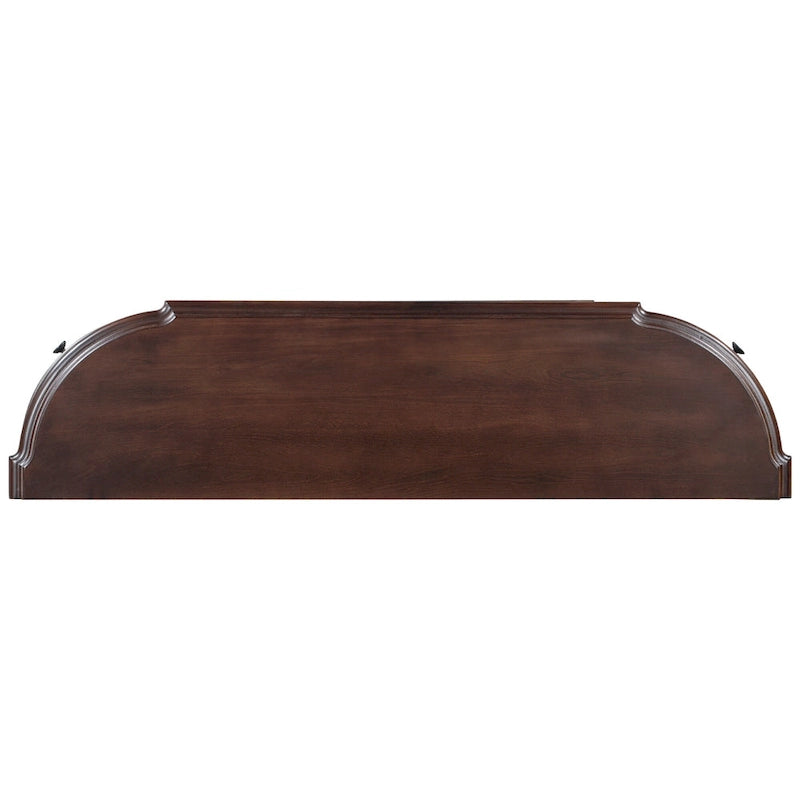 52 Modern and Contemporary Curved Console Table Sofa Table Entryway Table for Hallway Living Room with 4 Drawers and 1 Shelf