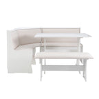 Sedley Farmhouse Nook Dining Set with Storage