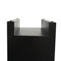 Mirrored Glass Bedside Table with Three Drawers