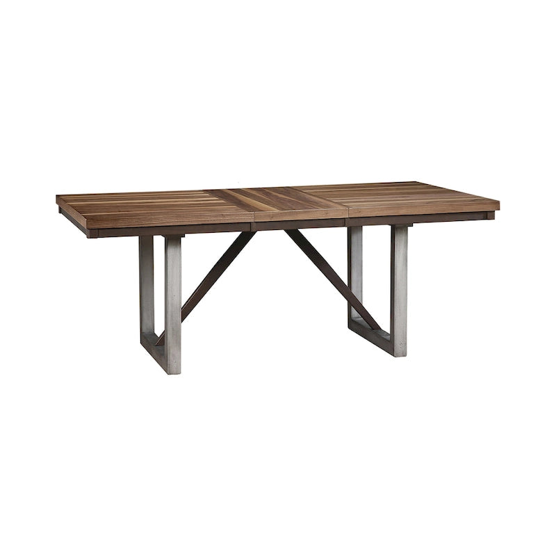 Holloway Natural Walnut and Grey 7-piece Dining Set