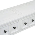 Merax 60 Long Console Table with Different Size Drawers and Bottom Shelf