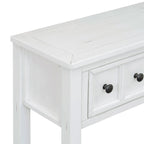 Merax 60 Long Console Table with Different Size Drawers and Bottom Shelf