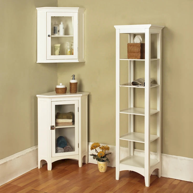 Teamson Home Madison Freestanding Linen Tower - 13L x 15W x 63H