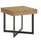 Eldersley Wood Finish End Table with One Drawer by