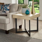 Eldersley Wood Finish End Table with One Drawer by