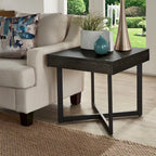 Eldersley Wood Finish End Table with One Drawer by