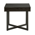 Eldersley Wood Finish End Table with One Drawer by