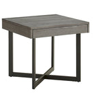 Eldersley Wood Finish End Table with One Drawer by