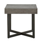 Eldersley Wood Finish End Table with One Drawer by