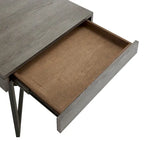 Eldersley Wood Finish End Table with One Drawer by