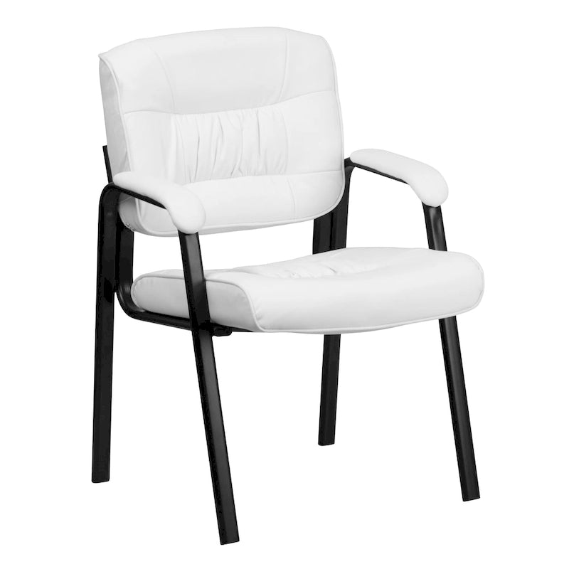 Upholstered Tufted Executive Reception Chair with Padded Arms - 23.25W x 26D x 36H