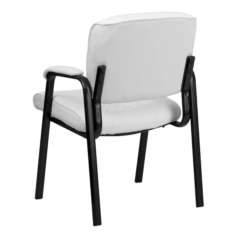 Upholstered Tufted Executive Reception Chair with Padded Arms - 23.25W x 26D x 36H