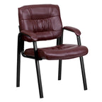 Upholstered Tufted Executive Reception Chair with Padded Arms - 23.25W x 26D x 36H