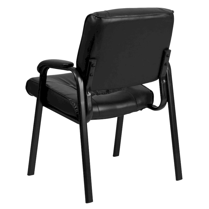 Upholstered Tufted Executive Reception Chair with Padded Arms - 23.25W x 26D x 36H