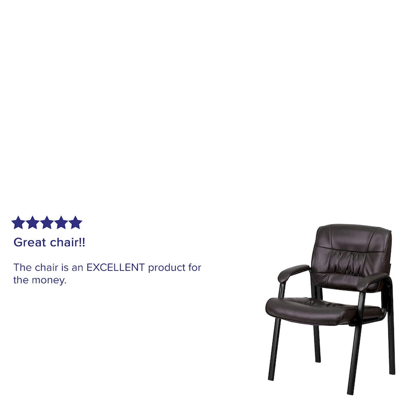 Upholstered Tufted Executive Reception Chair with Padded Arms - 23.25W x 26D x 36H
