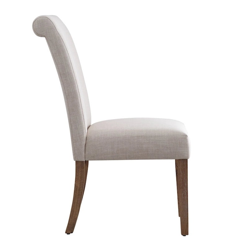 Potomac Slipcovered Rolled Back Parsons Chairs (Set of 2) by iNSPIRE Q Artisan