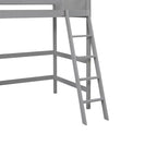 Merax Solid Wood Twin Size Loft Bed with Ladder