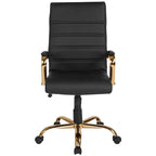 High Back LeatherSoft Executive Swivel Office Chair with Chrome Base
