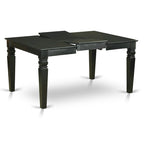 East West Furniture 7 Piece Kitchen Table & Chairs Se- a Dining Table and 6 Dining Chairs(Finish Options)