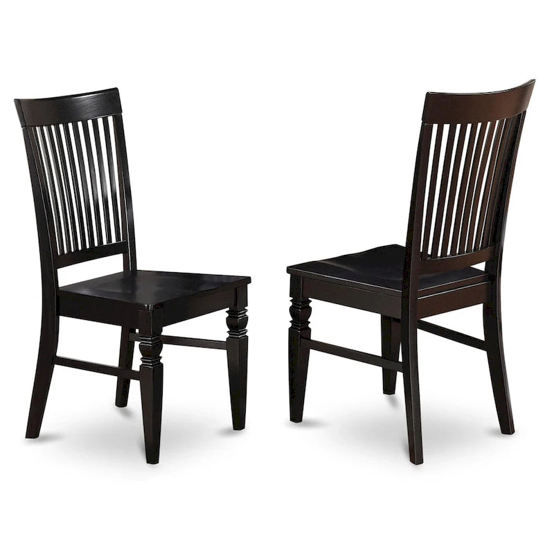 East West Furniture 7 Piece Kitchen Table & Chairs Se- a Dining Table and 6 Dining Chairs(Finish Options)