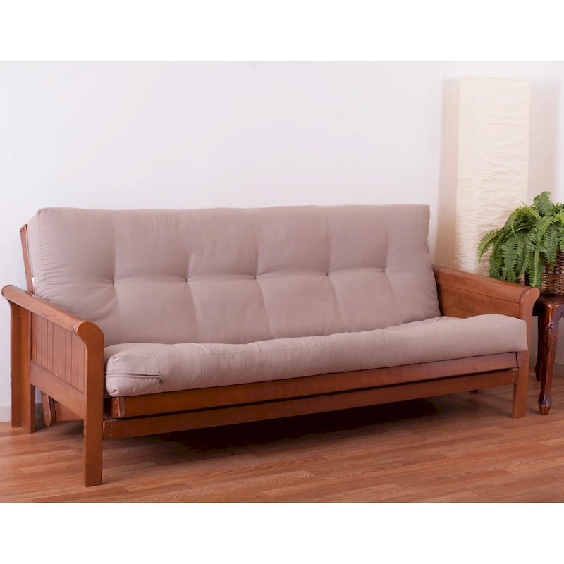 6-inch Thick Twill Futon Mattress (Twin, Full, or Queen)