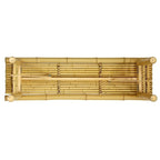 Handmade 4' Japanese-Style Light Bamboo Folding Bench - 47.00W x 14.00D x 15.75H
