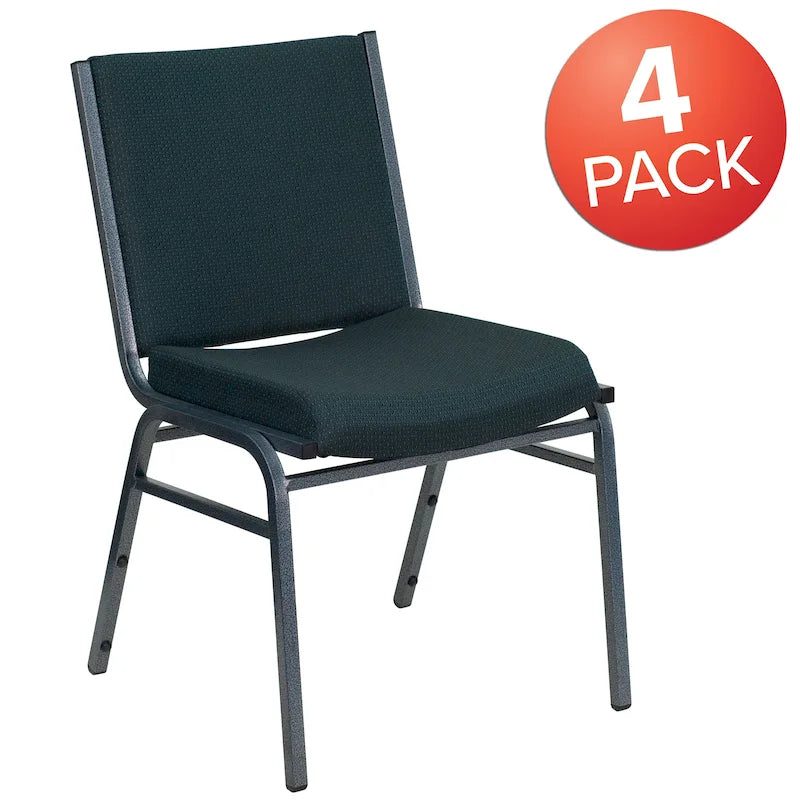 4 Pack Heavy Duty Stack Chair - 21D x 19.75W x 31.25H