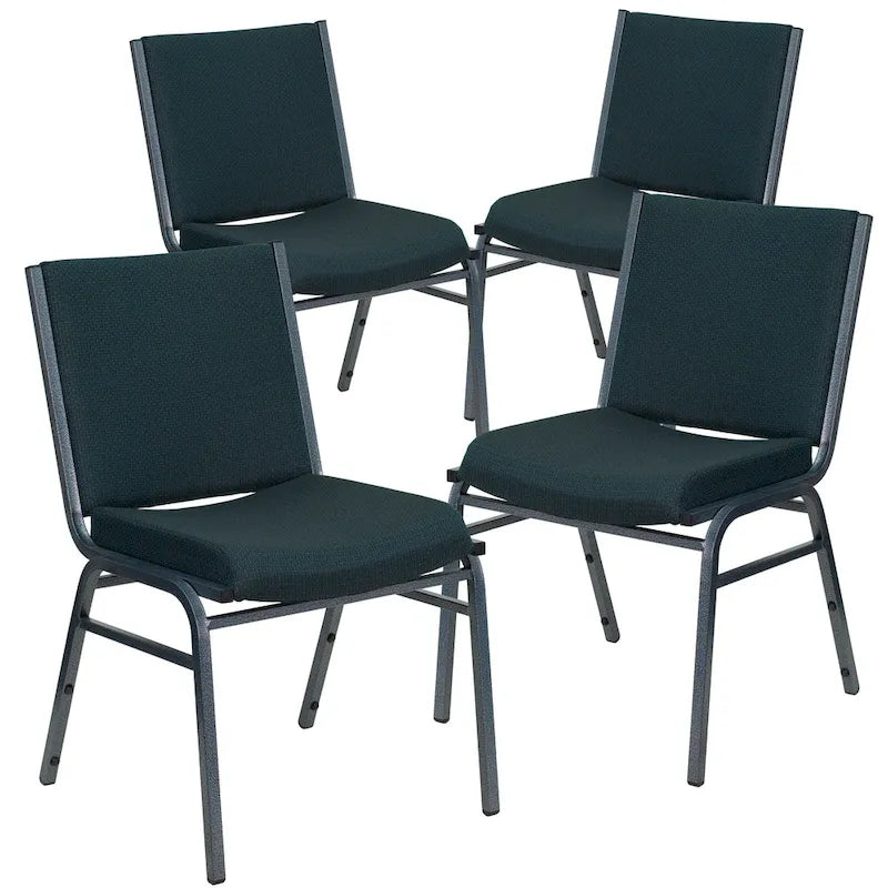 4 Pack Heavy Duty Stack Chair - 21D x 19.75W x 31.25H
