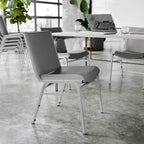 4 Pack Heavy Duty Stack Chair - 21D x 19.75W x 31.25H