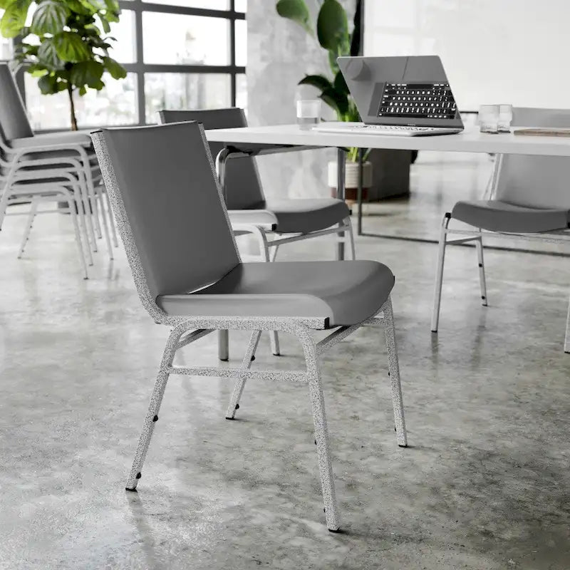 4 Pack Heavy Duty Stack Chair - 21D x 19.75W x 31.25H