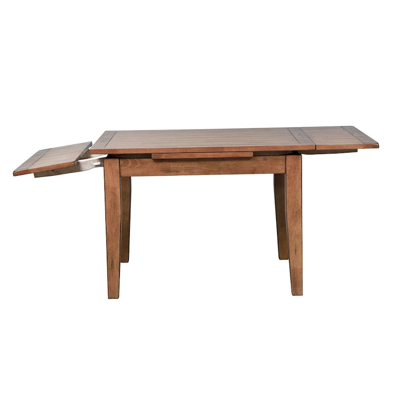 Treasures Rustic Oak 5-piece Sheaf Back Retractable Dinette Set