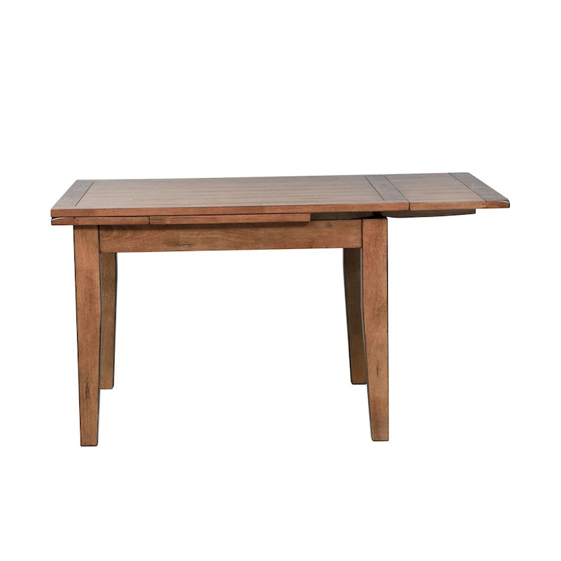 Treasures Rustic Oak 5-piece Sheaf Back Retractable Dinette Set