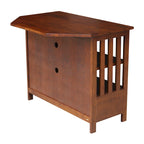 Solid Hardwood Mission Corner TV Stand