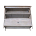 Solid Hardwood Mission Corner TV Stand