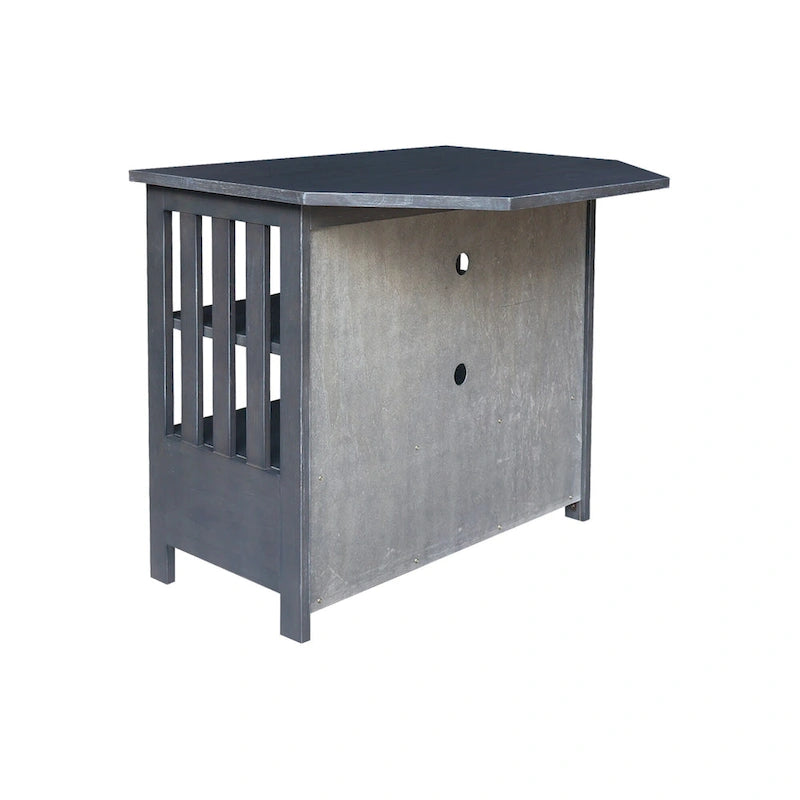 Solid Hardwood Mission Corner TV Stand