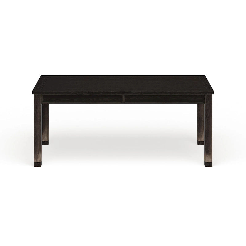 Furniture of America Tays Contemporary Black Solid Wood Dining Table