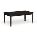 Furniture of America Tays Contemporary Black Solid Wood Dining Table
