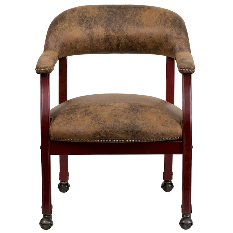 Conference Chair with Accent Nail Trim and Casters