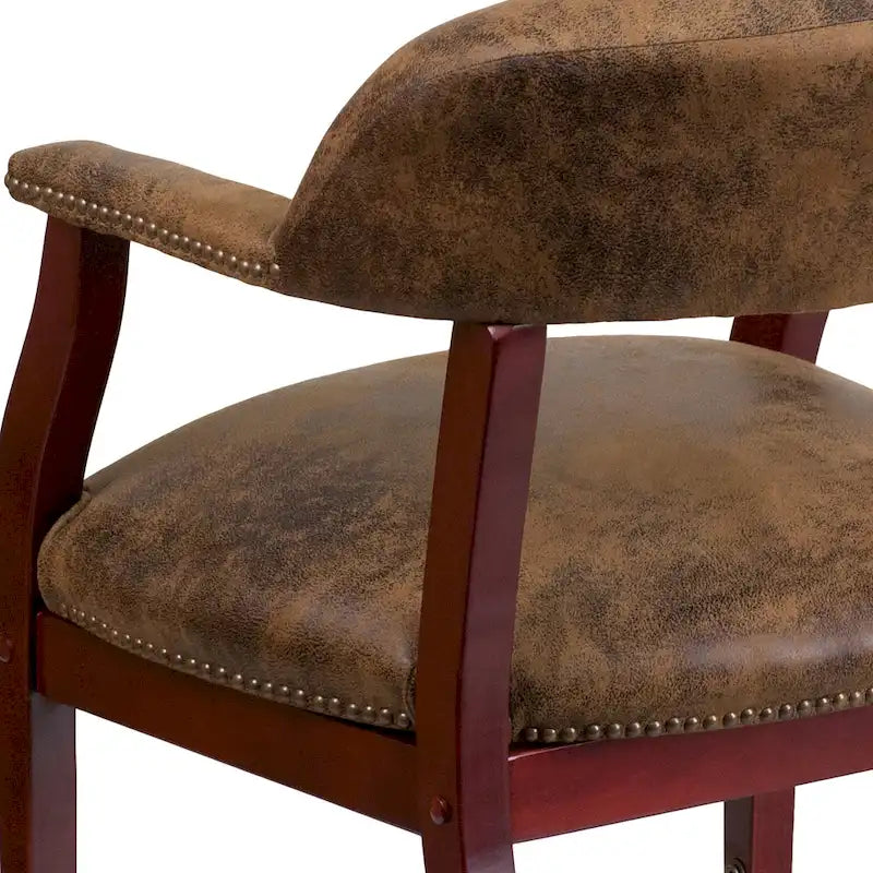 Conference Chair with Accent Nail Trim and Casters