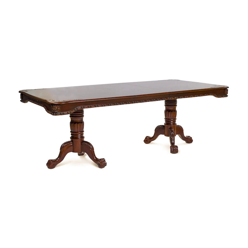 Carpia Traditional Brown Cherry Wood 9-Piece Dining Set by Furniture of America
