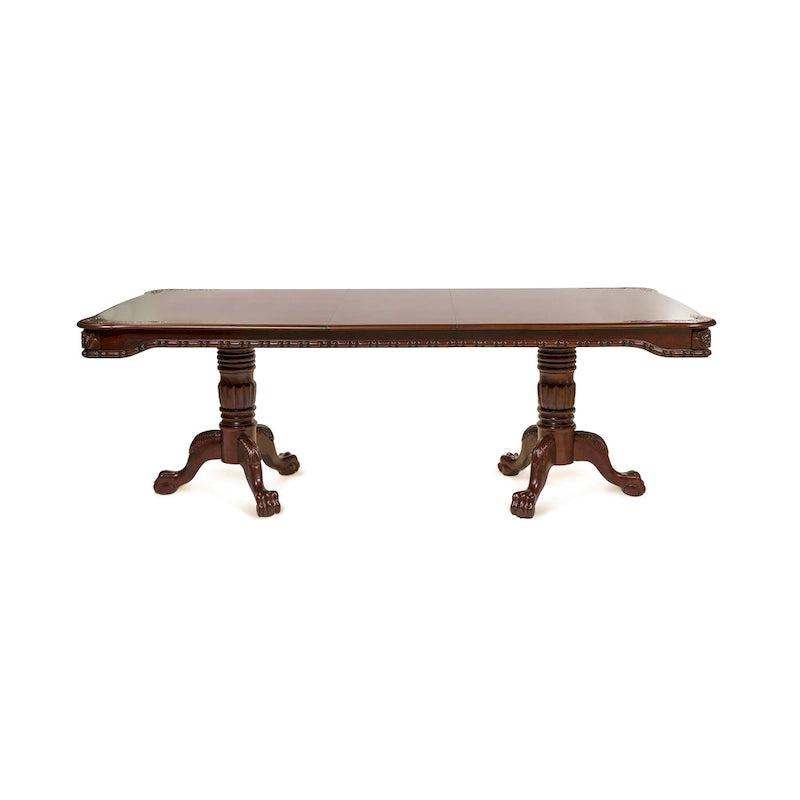 Carpia Traditional Brown Cherry Wood 9-Piece Dining Set by Furniture of America
