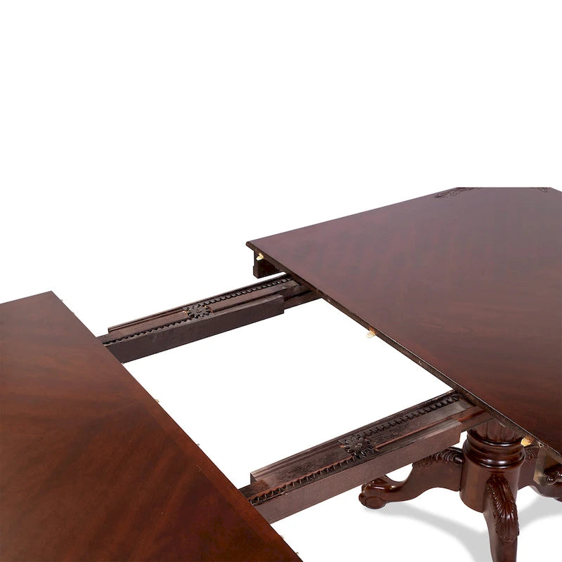 Carpia Traditional Brown Cherry Wood 9-Piece Dining Set by Furniture of America