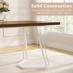 Home Office Computer Desk, White Gold 55 In Faux Marble Executive Desk