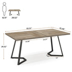 Home Office Computer Desk, White Gold 55 In Faux Marble Executive Desk