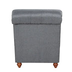 Modern Armless Velvet Chaise Lounge Indoor Chair with 1 Bolster Pillow