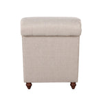 Modern Armless Velvet Chaise Lounge Indoor Chair with 1 Bolster Pillow