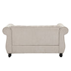 Morden Fort Loveseat Tufted Upholstered Chesterfield Two-seater Sofa Couch